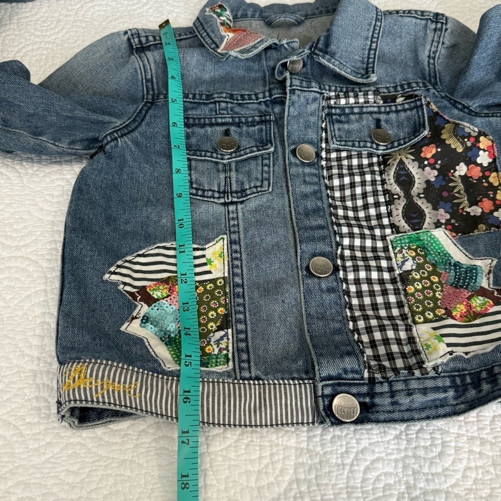 Desigual Multicolor Patchwork Jean Jacket - Picture 8 of 12